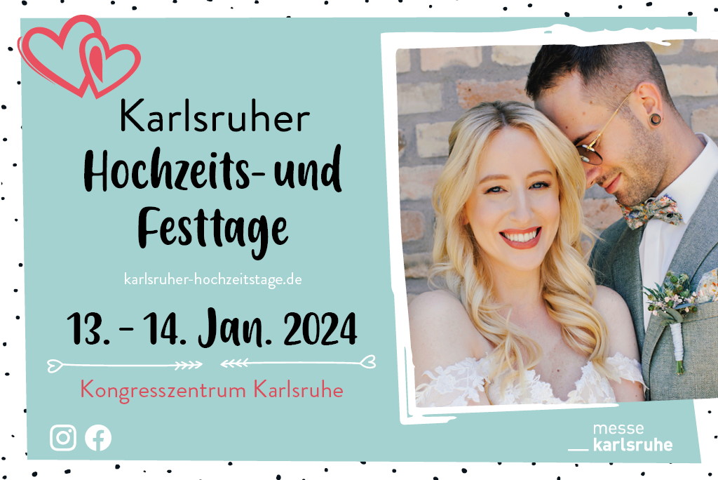 Banner Hochzeits und Festtage Karlsruhe 2024